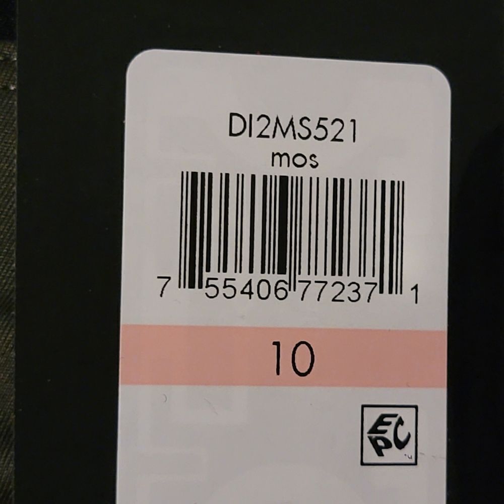 DKNY Black Contrast-Trim olive Army Green Women's  One-Piece Swimsuit sz 10 - Picture 4 of 8